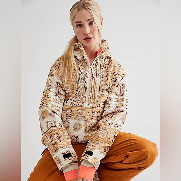 Free People Jackets & Blazers - NWOT Free People Movement Paisley Ski Jacket size Large